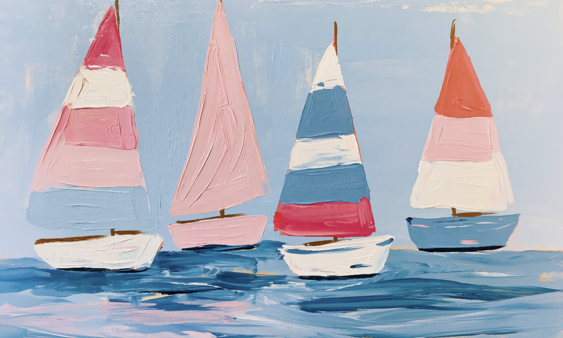 Regata pastello – carta da parati adesiva Dhécora Wall