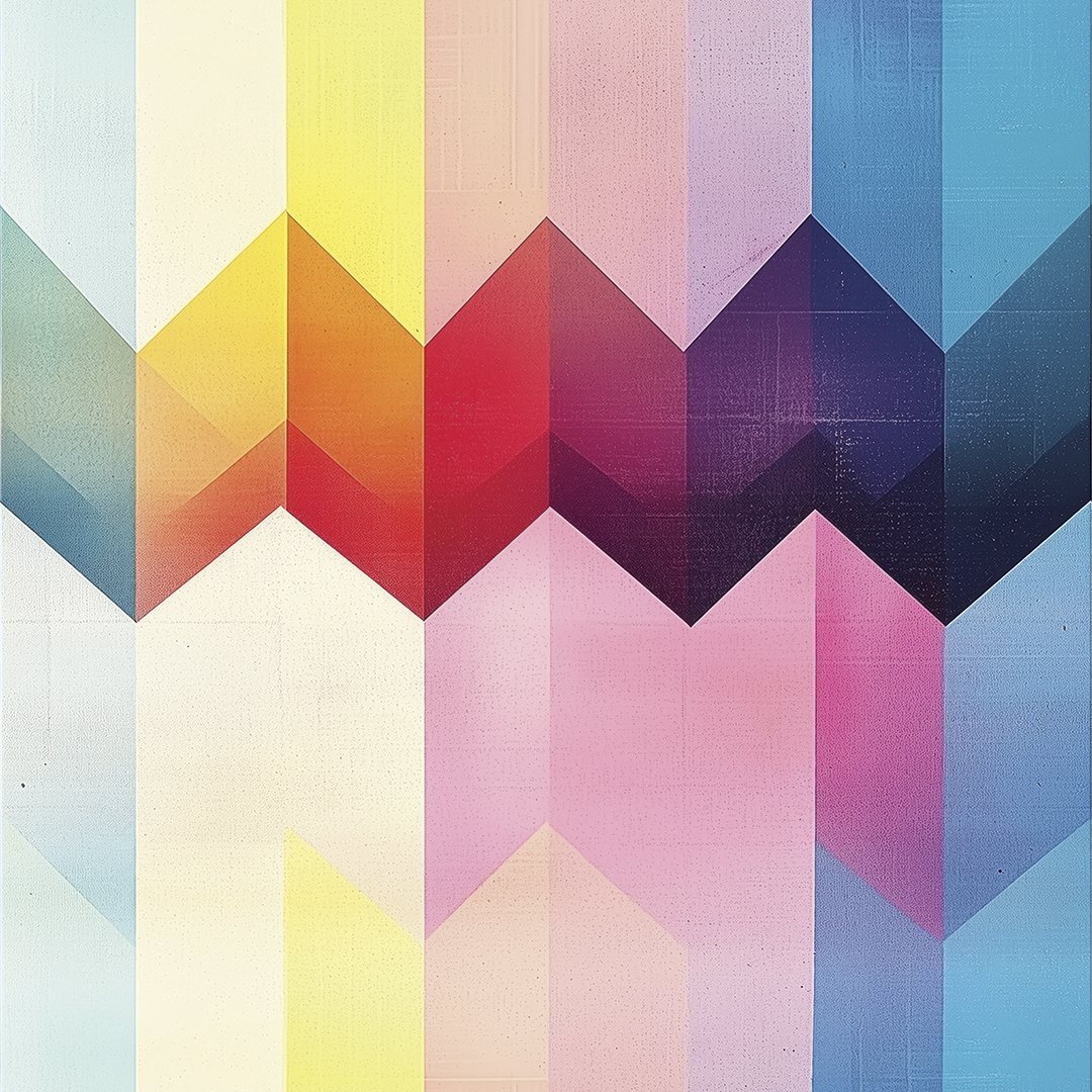 Zig zag pastello – carta da parati adesiva Dhécora Wall
