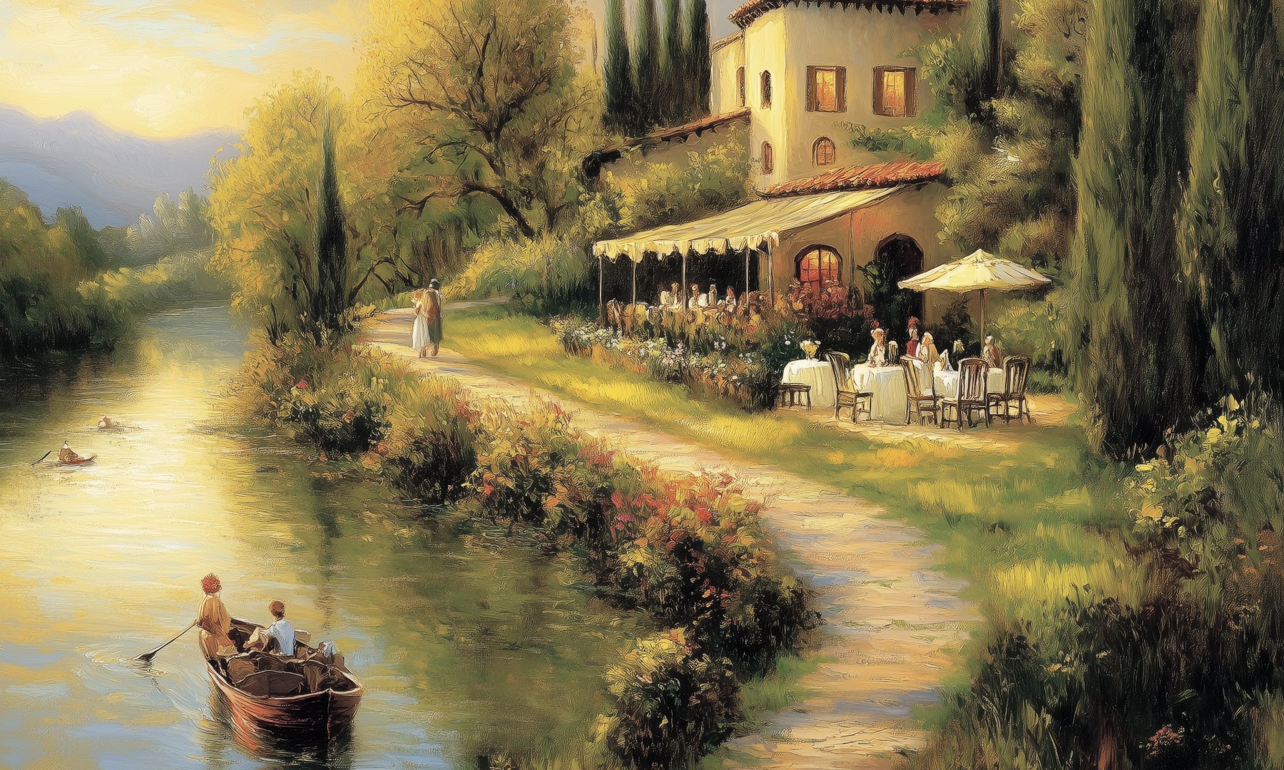Riva toscana – carta da parati adesiva Dhécora Wall
