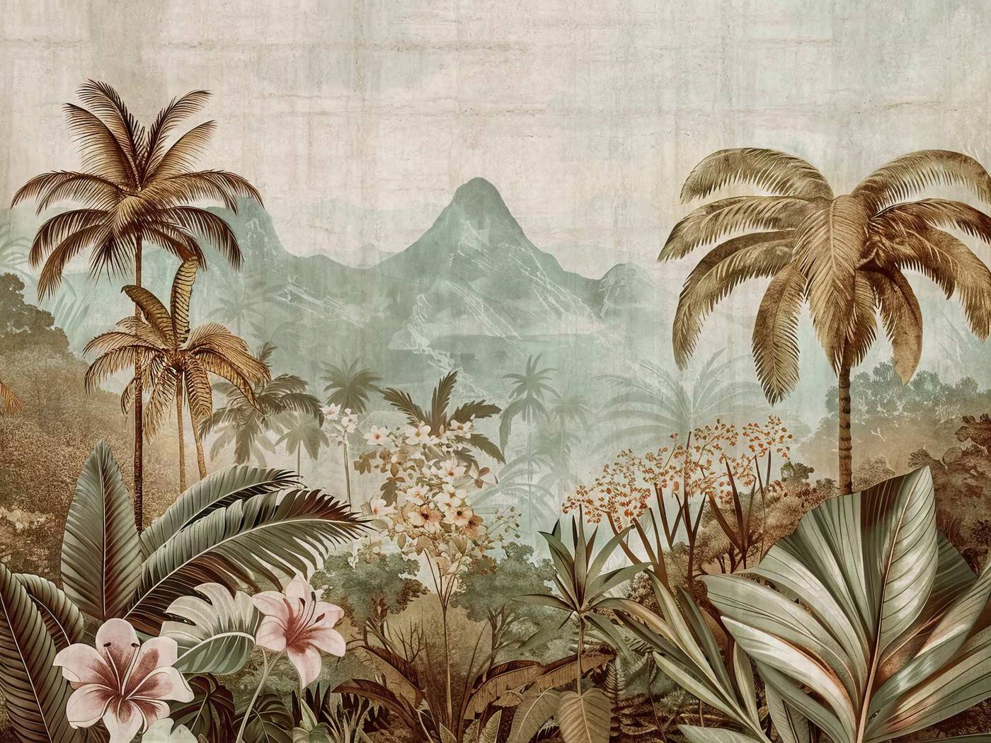 Tropicale vintage – carta da parati adesiva Dhécora Wall