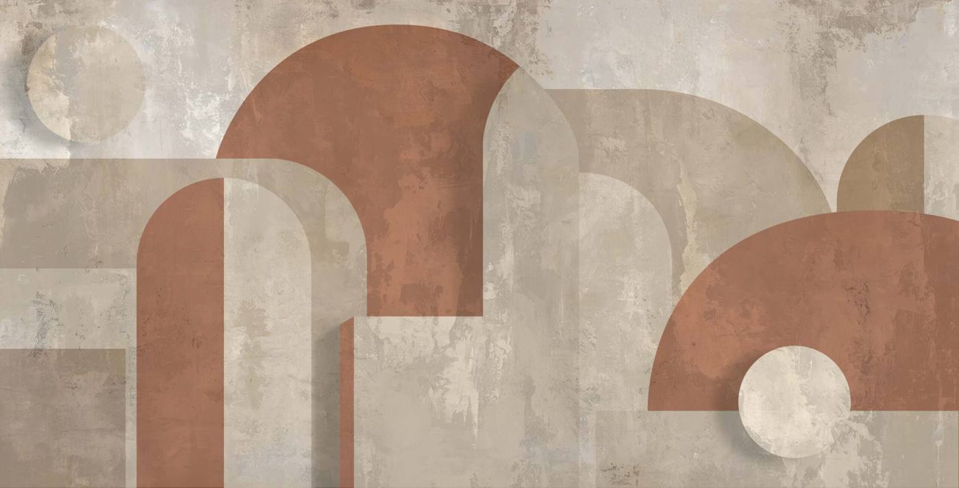Archi terracotta – carta da parati adesiva Dhécora Wall